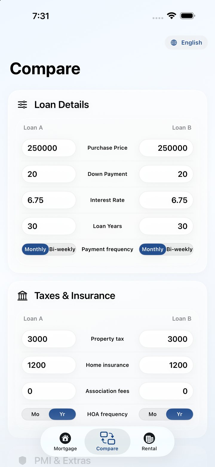 Mortgage iCalculator screenshot 2